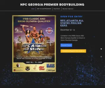 NPcgeorgiapremierbodybuilding.com(NPC Georgia Premium Bodybuilding) Screenshot