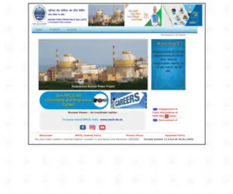 Npcilcareers.co.in(Nuclear power corporation of india limited) Screenshot