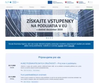 NPC.sk(Národné podnikateľské centrum) Screenshot