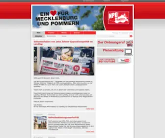 NPD-Fraktion-MV.de(NPD Fraktion Mecklenburg) Screenshot