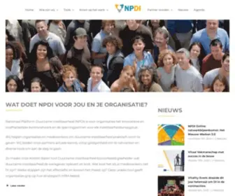 Npdi.nl(Nationaal Platform Duurzame Inzetbaarheid (NPDI)) Screenshot