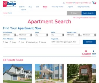 Npdodgeapartments.com(NPDodge Apartments) Screenshot