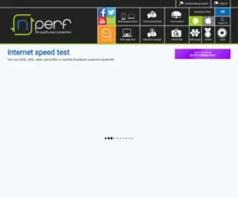 Nperf.com(Test your broadband connection (speedtest)) Screenshot