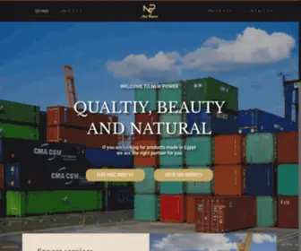 Npfeg.com(Quality Egyptian products manufacturer and exporter in Egypt) Screenshot