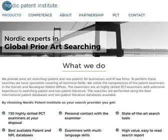 Npi.int(Nordic Patent Institute) Screenshot