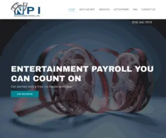 Npipayroll.com(NPI Entertainment Payroll) Screenshot