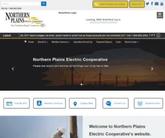 Nplains.com(Northern Plains Electric Cooperative) Screenshot