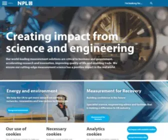 NPL.co.uk(National Physical Laboratory) Screenshot