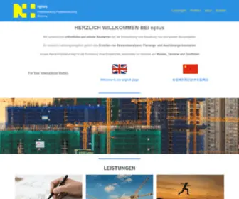 Nplus.de(Projektsteuerung Projektentwicklung Beratung) Screenshot