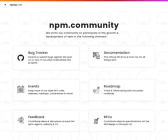 NPM.community(NPM community) Screenshot