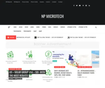 Npmicrotech.com(Np microtech) Screenshot