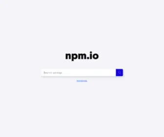 NPM.io(Smooth and simple) Screenshot