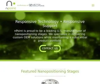 Npoint.com(Piezo stage) Screenshot