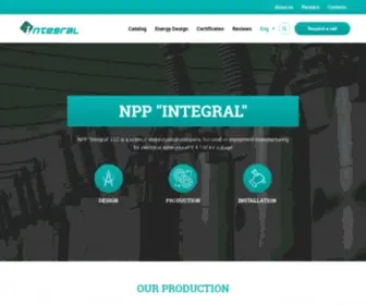 NPP-Integral.com(Оборудование для электрических станций) Screenshot
