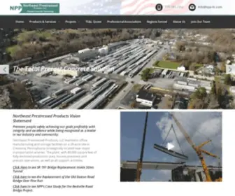 NPP-LLC.com(Northeast Prestressed Products) Screenshot