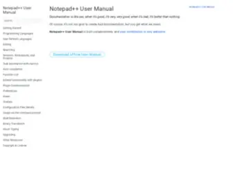 NPP-User-Manual.org(User Manual) Screenshot