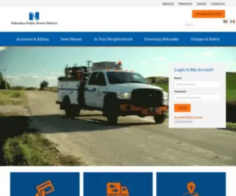 NPPD.com(Nebraska Public Power District) Screenshot