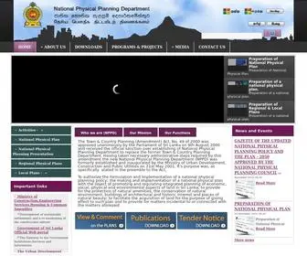 NPPD.gov.lk(National Physical Planning Department) Screenshot