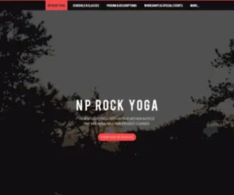 Nprockyoga.com(NP ROCK YOGA) Screenshot