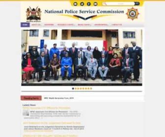 NPSC.go.ke(National Police Service Commission) Screenshot