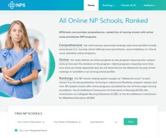 NPSchools.com(All Online Nurse Practitioner Schools) Screenshot