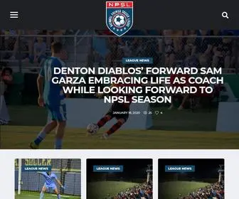 NPSL.com(National Premier Soccer League) Screenshot