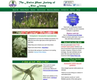 NPSNJ.org(Native Plant Society of New Jersey) Screenshot