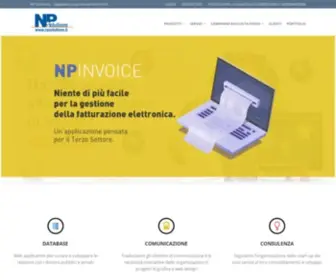 Npsolutions.it(Soluzioni, Software, consulenza e servizi per il Terzo settore) Screenshot