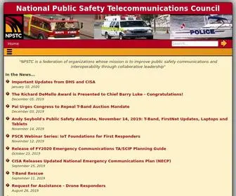 NPSTC.org(NPSTC Home) Screenshot