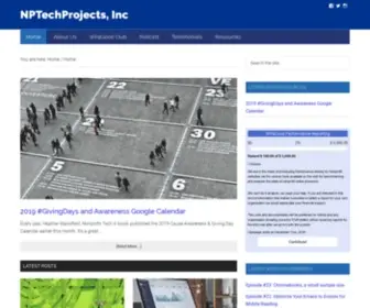 Nptechprojects.org(Improving Nonprofit Impact through Technology) Screenshot