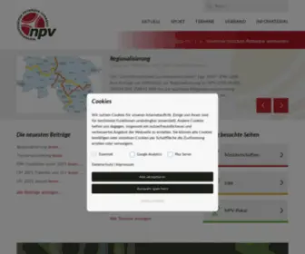 NPV-Petanque.de(Der Niedersächsische Pétanque) Screenshot