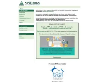 Npworks.org(Nonprofit Jobs) Screenshot