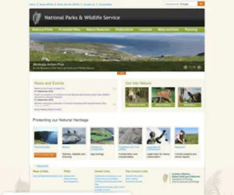 NPWS.ie(National Parks & Wildlife Service) Screenshot