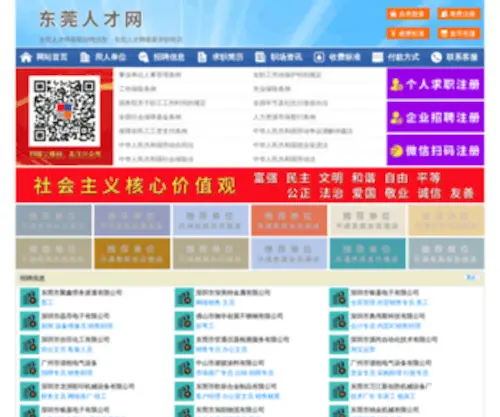 NQ53.com(广东东莞人才网) Screenshot