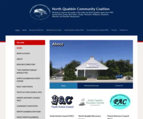 NQCC.org(North Quabbin Community Coalition) Screenshot