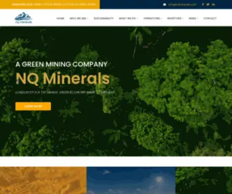 Nqminerals.com(A Green Mining Company) Screenshot