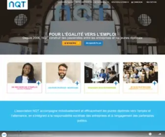 NQT.fr(Pour l'égalité vers l'emploi) Screenshot
