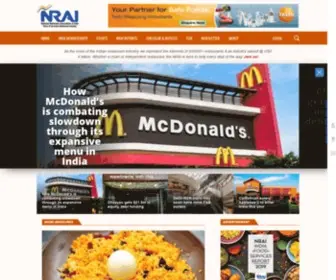 Nrai.org(The voice of the Indian restaurant industry) Screenshot