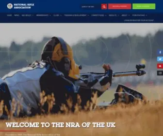 Nra.org.uk(The National Rifle Association of the United Kingdom Landing Page) Screenshot