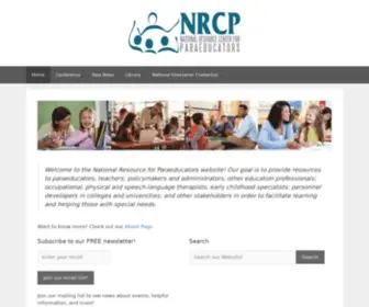 NRcpara.org(Resources and helps for paraeducators) Screenshot