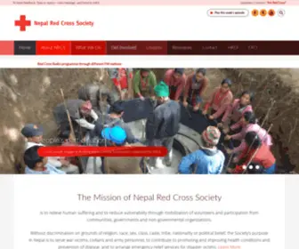 NRCS.org(Nepal Red Cross Society) Screenshot