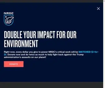 NRDC.org(Be a Force for the Future) Screenshot