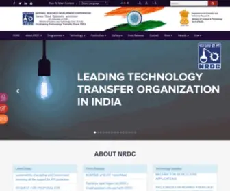 NRdcindia.com(National Research Development Corporation (NRDC)) Screenshot