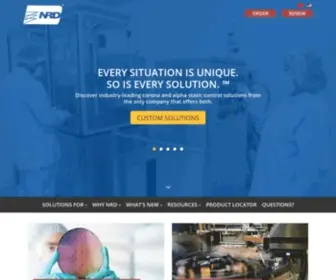 NRDstaticcontrol.com(NRD Static Control) Screenshot