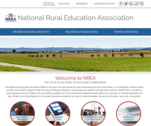 Nrea.net(National Rural Education Association) Screenshot