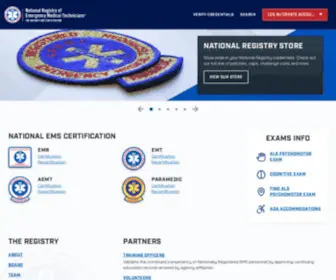 Nremt.org(National Registry of Emergency Medical Technicians) Screenshot
