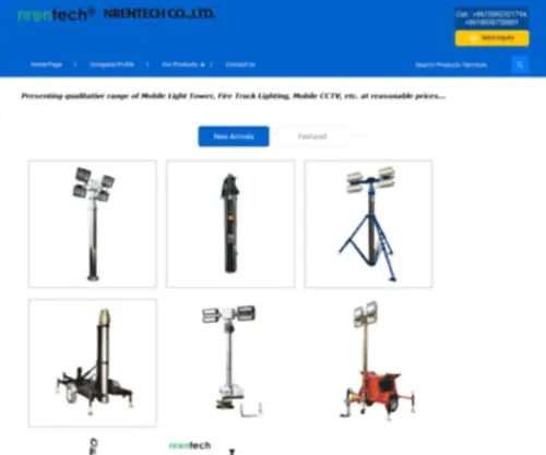 Nrentechchina.com(Mobile Light Tower Manufacturer) Screenshot