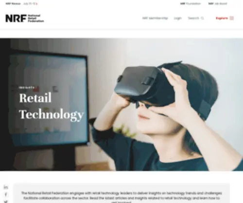 NRF-ARTS.org(Retail Technology Standards) Screenshot