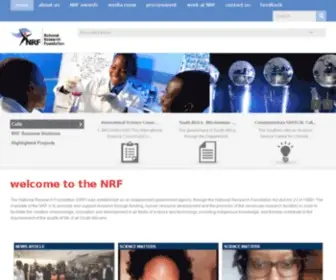 NRF.ac.za(Promoting and Supporting Research through Funding) Screenshot