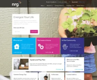 NRghomepower.com(NRG Home) Screenshot